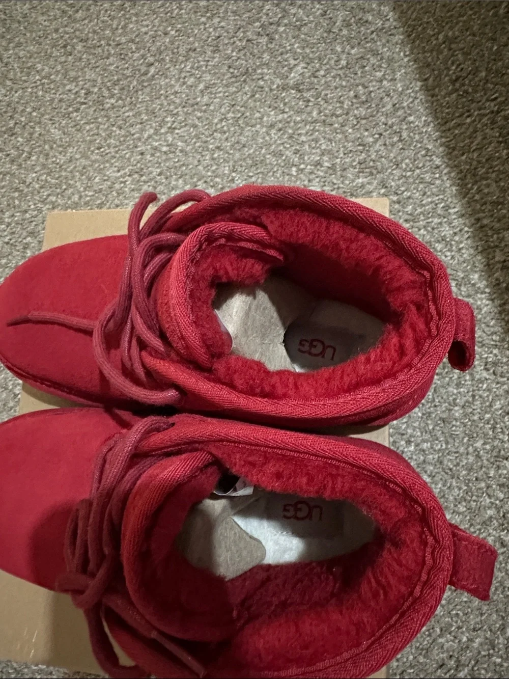 UGG plush lined